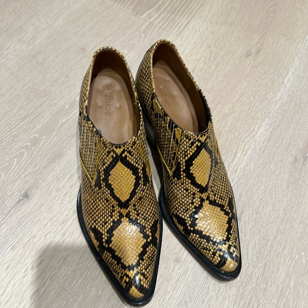 Chloe Leather Animal Print Western Boots
Size: IT 40